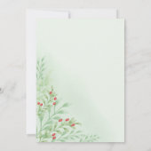 冬の結婚式の招待状 招待状 (裏面)