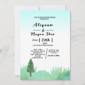 冬の結婚式の招待状、祝日の招待状 招待状 (正面)