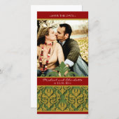 冬の結婚式の日付結婚を保存 セーブザデート (正面/裏面)