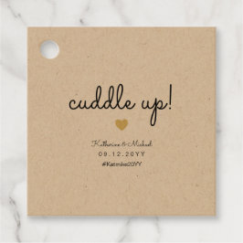 冬の結婚式の毛布またはショールを片付け素朴る フェイバータグ