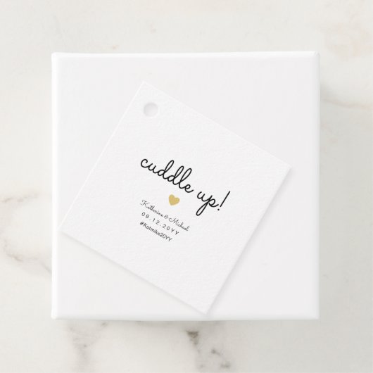 冬の結婚式の毛布またはショールを片付け素朴る フェイバータグ (インサイチュ)