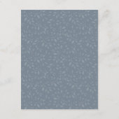 冬の結婚式の水カラー雪の森詳細 エンクロージャーカード (裏面)