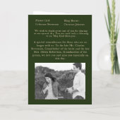 冬の結婚式の結婚式場の写真とミサ プログラム (裏面)