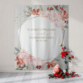 冬の結婚式の背景ギルド水の色フローラ タペストリー