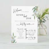 冬の結婚式の霜の果実の儀式プログラム (スタンド正面)