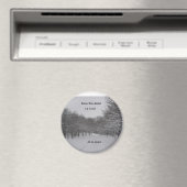 冬の結婚式は日付の磁石を保存 マグネット (インサイチュ (食洗機))