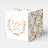 冬の結婚式は、季節の水の色の果実 フェイバーボックス (正面サイド)