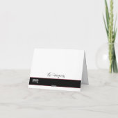 冬の結婚式エレガントのモダンインスピレーション サンキューカード (裏面)