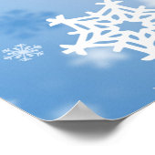 冬の結婚式カスタムウェディングウェルカムポスター ポスター (角)