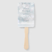 冬の結婚式プログラムハンドファン 初雪 ハンドファン (正面)