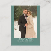 冬の結婚式ホリーパインのウェブサイトQRコード エンクロージャーカード (裏面)