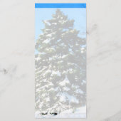 冬の結婚式メニューの常緑樹 メニュー (裏面)