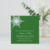 冬の結婚式リハーサルディナー招待状 招待状 (スタンド正面)