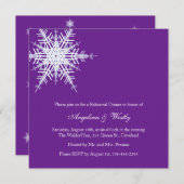 冬の結婚式リハーサルディナー招待状 招待状 (正面/裏面)