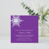 冬の結婚式リハーサルディナー招待状 招待状 (スタンド正面)