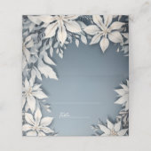 冬の結婚式座席表 プレイスカード (外部開封)