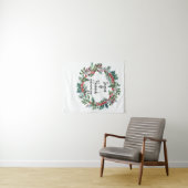 冬の結婚式披露宴背景フォトブースプロップ タペストリー (インサイチュ(横))