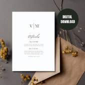 冬の結婚式招待状ミニマリストの結婚クリスマス 招待状