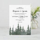 冬の結婚式招待状手作りカード 招待状 (スタンド正面)