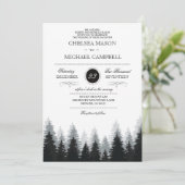 冬の結婚式招待状 招待状 (スタンド正面)