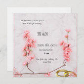 冬の結婚式招待状 招待状 (正面/裏面)