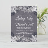冬の結婚式招待状 招待状 (スタンド正面)