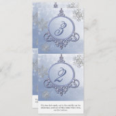 冬の結婚式 オーナメント レセプション テーブルナンバー (正面/裏面)