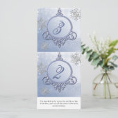 冬の結婚式 オーナメント 披露宴 テーブルナンバー (スタンド正面)