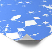 冬の結婚式、カスタムウェディングウェルカムポスター ポスター (角)