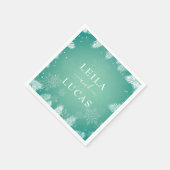 冬の結婚式 スタンダードカクテルナプキン (角)