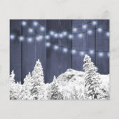 冬の結婚式　出欠確認カード　フライヤー　予算を抑えたラスティックスタイル チラシ (裏面)