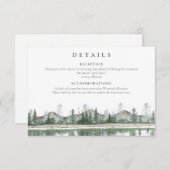 冬の結婚式 |山素朴の詳細 エンクロージャーカード (正面/裏面)