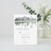 冬の結婚式 |山素朴山 出欠カード (スタンド正面)