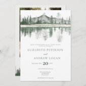 冬の結婚式 |山素朴山 招待状 (正面/裏面)