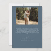 冬の結婚式 |松林素朴山 サンキューカード (裏面)