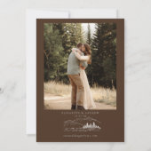 冬の結婚式 |松林素朴山 招待状 (裏面)