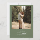 冬の結婚式 |松林素朴山 招待状 (裏面)