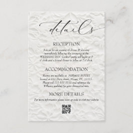 冬の結婚式QRコード詳細 エンクロージャーカード