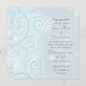 冬の結婚招待状カード 招待状 (正面/裏面)