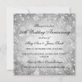 冬の結婚記念日フェスティバル《写真》ぼけ味シルバー 招待状 (正面)