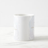 冬の結婚雪だるま、新郎新婦 コーヒーマグカップ (中央)