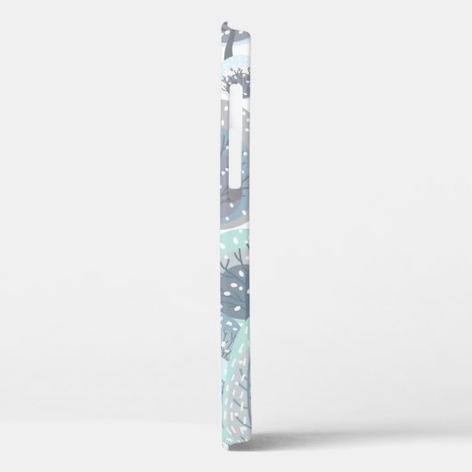 冬の継ぎ目のない模様(抽象芸術フラット) Case-Mate iPhoneケース (裏面 / 左)