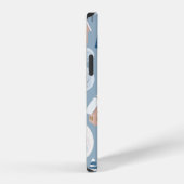 冬の継ぎ目のない模様(抽象芸術フラット) iPhoneケース (右側面)