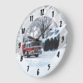 冬の緊急事態 ラージ壁時計 (傾斜)