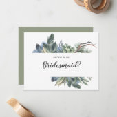 冬の緑が私の花嫁になる ノートカード (正面/裏面インサイチュ)