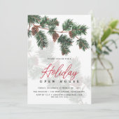 冬の緑とコーン |ホリデーオープンハウス 招待状 (スタンド正面)