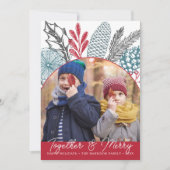 冬の緑と共にメリー写真 シーズンカード (正面)