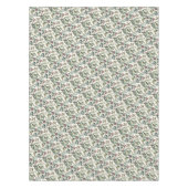 冬の緑と果実のクリ素朴スマス テーブルクロス (正面)