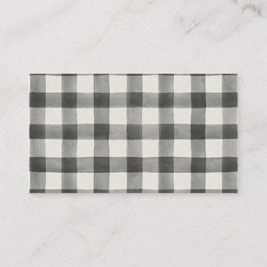 冬の緑と格子状おむつラッフル囲い エンクロージャーカード (裏面)