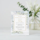 冬の緑のお祝い 案内ポストカード (スタンド正面)